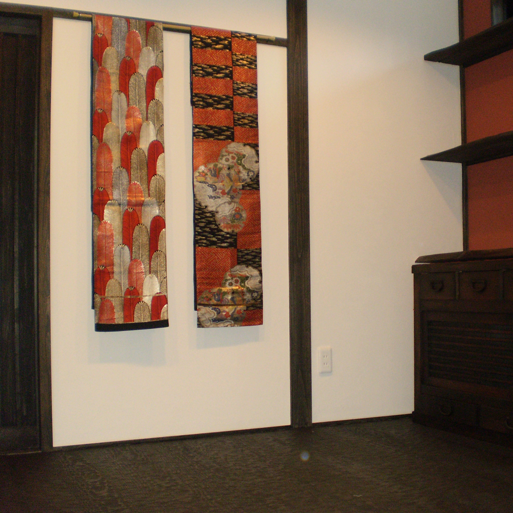 着物帯と建築物